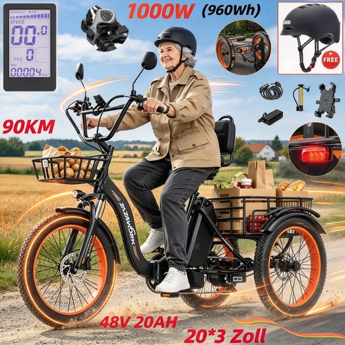 1000w elektro dreirad - 1000w,